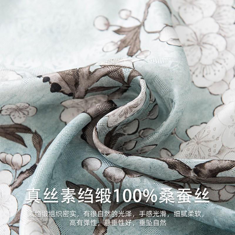 Mulberry Silk Scarf Shawl 2in1 Women Long Neck Warmer Mom Fashionable