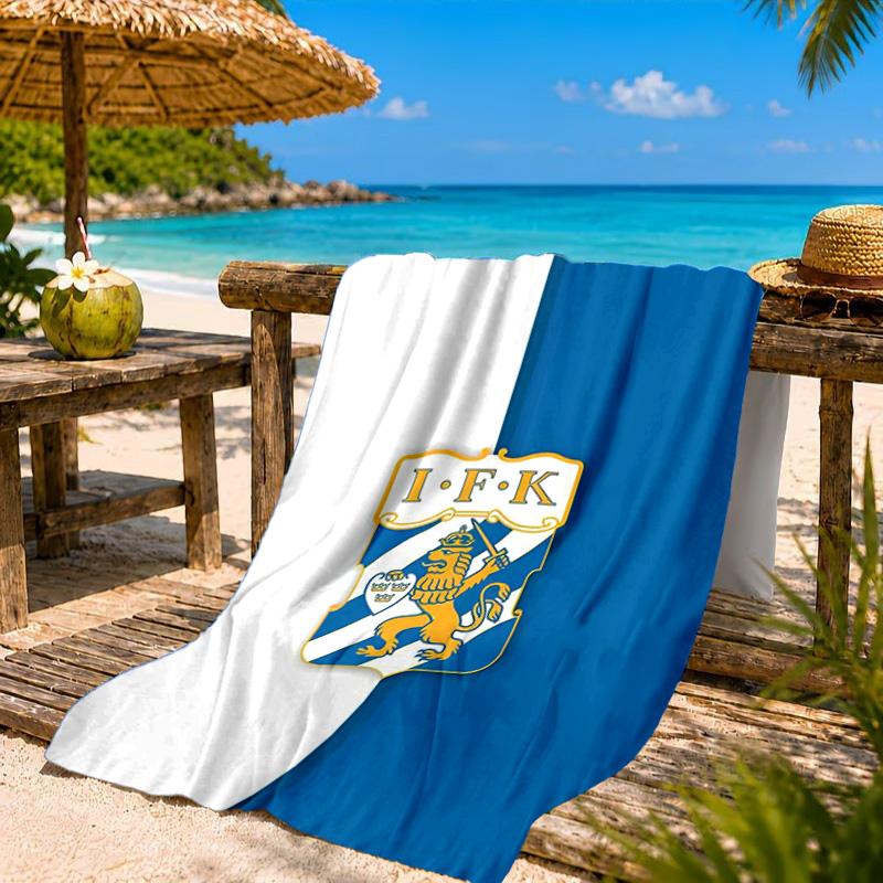 Ifk Lion Crest Emblem Beach Towel, Quick-drying, Easy to Care for, Suitable for Both Fitness and Beach Vacations,Sports Essential