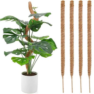 1Pcs Coconut Shell Moss Palm Cane Coir Totem Poles Gardening Coconut Rod Stretch Plant Climbing Frame Bendable 60/110cm