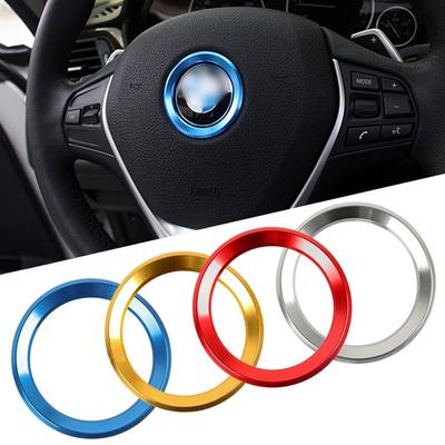 1pcs New Car Steering Wheel Center Emblem Badge Decoration Ring Case Sticker For  1 3 4 5 7 Series M3 M5 GT3 E81 E87 F30 34 F10 GT5 X1 X3 X5 X6