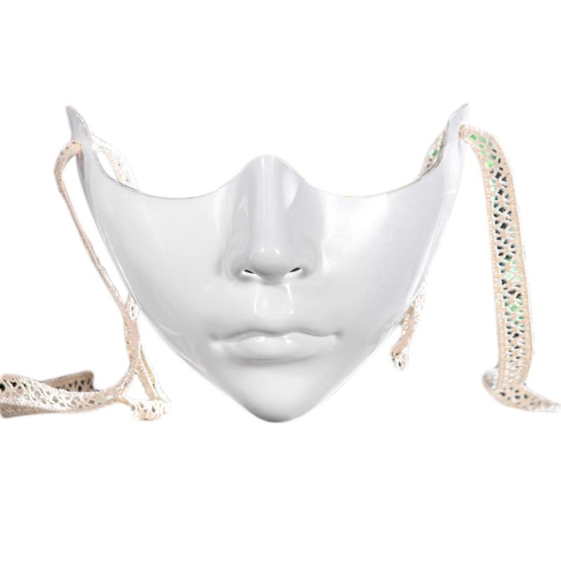 Masquerade Half Face Mask Halloween Eye Cover Mouth Cover Masquerade Costume Decoration for Women Men Halloween Dress Up