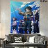 My Hero Academia Wall Tapestry Aesthetic Wall Hanging Printed Fabric Blanket Decorative Tapestries for Bedroom Living Room Home Decor