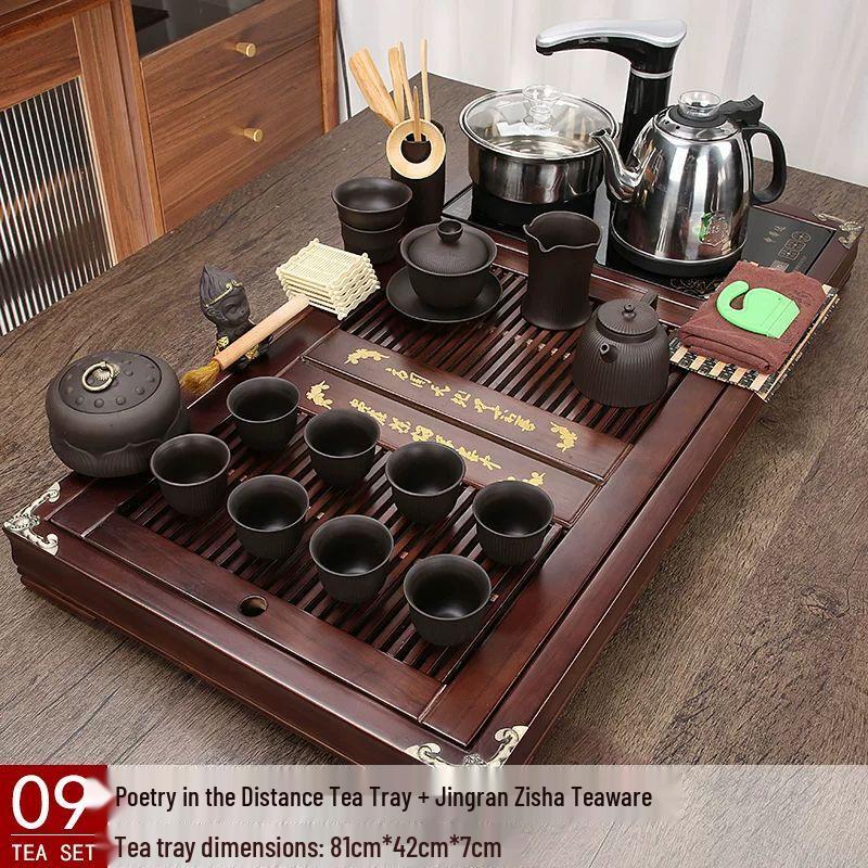 Jiakangming Solid Wood Automatic Kung Fu Tea Set