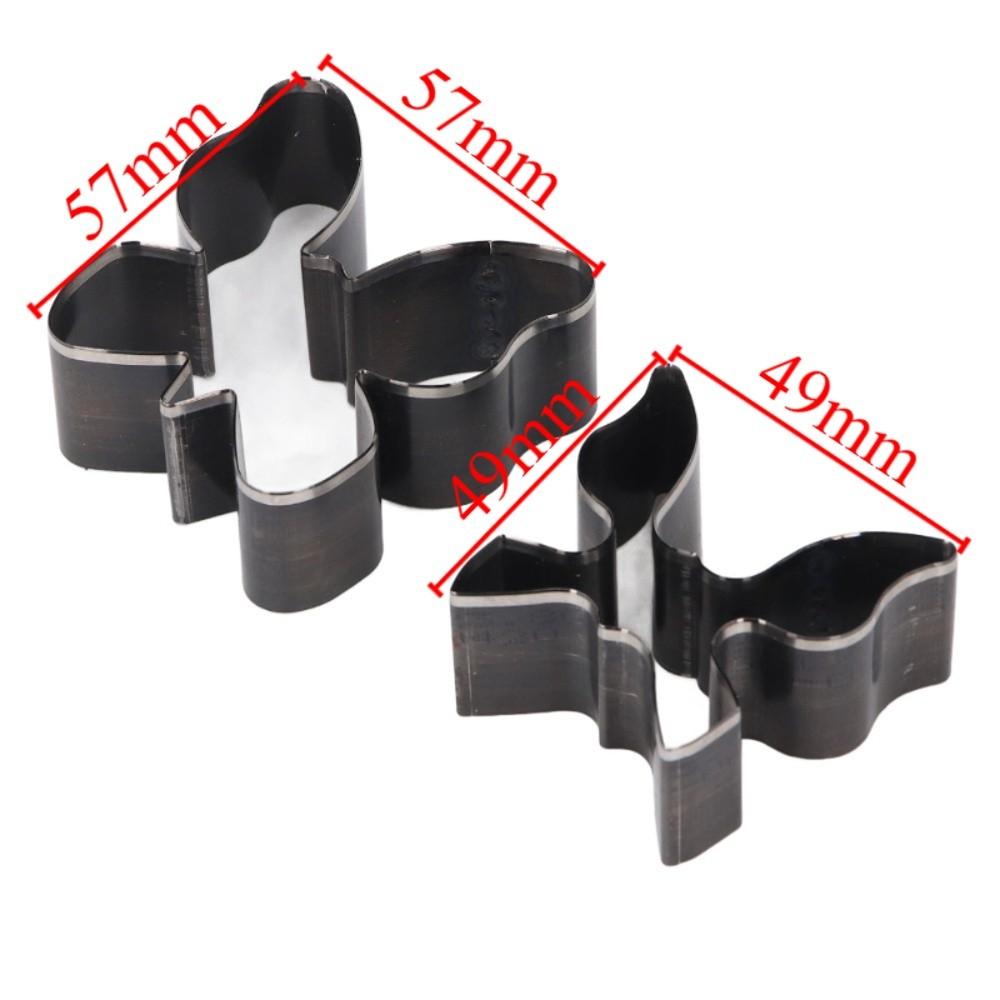 2 PCS Steel Leather Cutting Dies Set Handmade Keychain and Wallet Making  For DIY Leather Craft