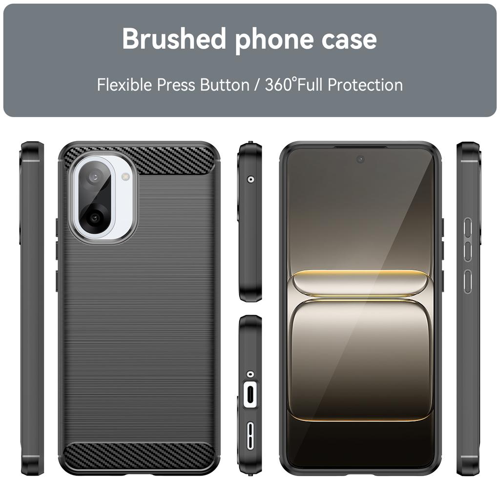 For OnePlus Ace 5 Racing 5G/Nord CE5 5G Case Protective Phone Cover Carbon Fiber Texture Brushed