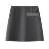 2025 Women's Grey Woolen High Waist A-line Short Skirt - Stylish, Slimming, and Perfect for Autumn/Winter