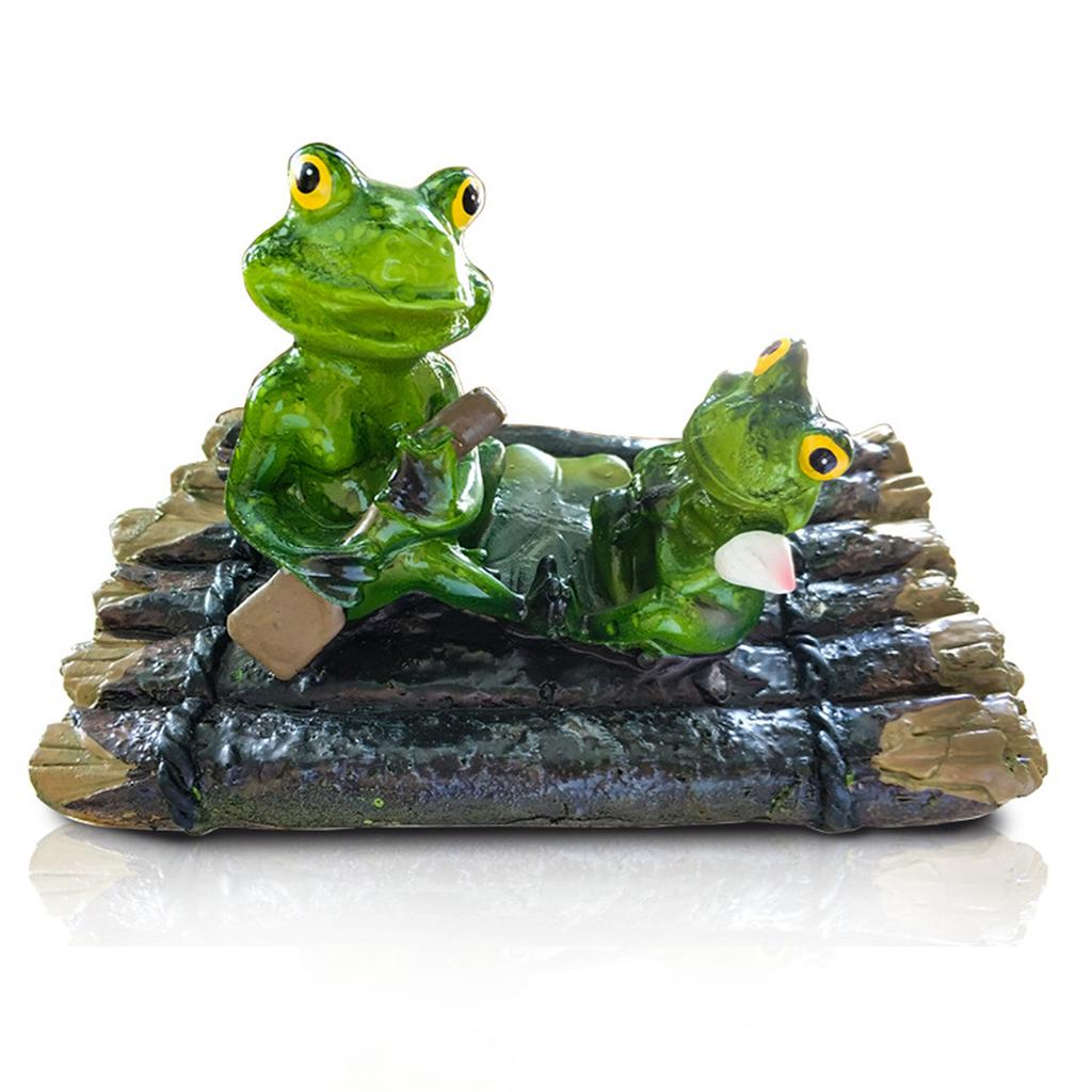 Floating Frog Decoration Figurines Resin Crafts Decorative Ornaments Animal Statue Figure for Home Garden Pool Pond Christmas