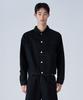 PROJECT3 Compact Twill Trucker Jacket [Black]_Tj0802