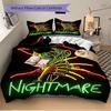 3pcs A Nightmare on Elm Street Bedding Set, Soft Polyester Duvet Cover and Pillowcases Machine Washable Seasons all suitable 75