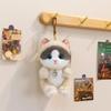 Cute Stuffed Kitty Plush Toy Soft Colorful Cat Animal Doll with Heart Pendant 1Pcs for Bedside Decor Kids Graduation Gift