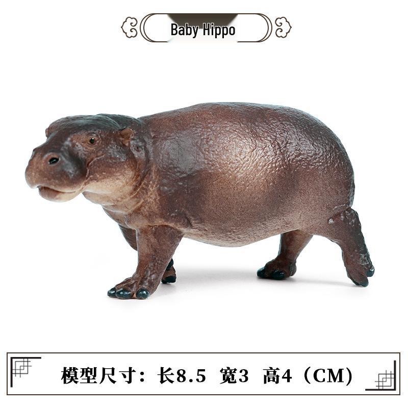 Children's Cognitive Animal Model Toy: Yellow Cow, Buffalo, Rhinoceros, Zebu, Bison, Bull Figurine.