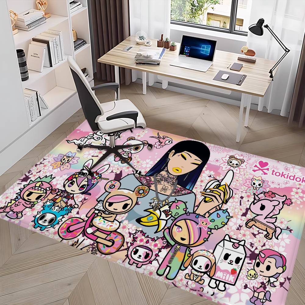 Character T-tokidoki Floor Mat INS Style Soft Bedroom Floor House Laundry Room Mat Anti-skid Household Carpets
