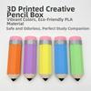 Creative Pencil Case 3D Printing Stationery Box Compact Pen Storage Box  Travel Use