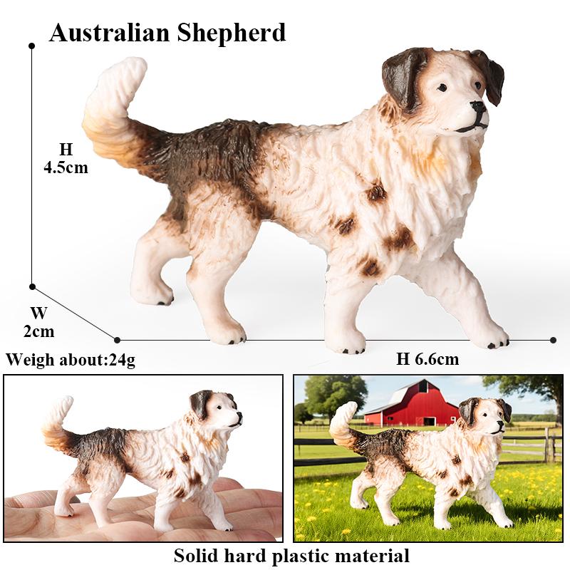 Oenux Dog Animals Model Husky Pug Pomeranian Rottweiler Chihuahua Action Figure Puppy Figurines PVC Cute Collection Toy Kid Gift
