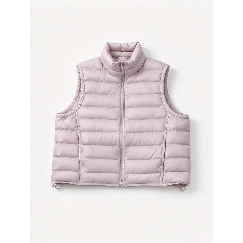Youjia small ribs down vest women's short winter white duck down vest vest trend temperament full