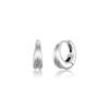 Poery Essential Double Hoops_Silver