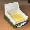 Yousheng Sticky Note Holder with Stencil 3x3 Memo Pad Dispenser with Line Drawing Templates Reusable Note Organizer for To-Do Lists Home Office