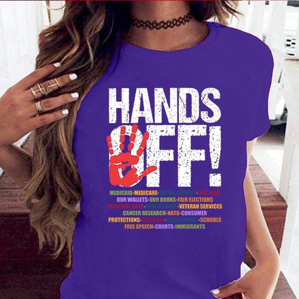 Hands Off Protest Women Unisex Printed T Shirts