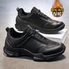 Men's Shoes 2025 With Plush Insulation Two Cotton Kitchen Chef Waterproof Anti Slip Black Work Safety
