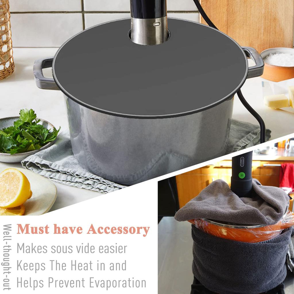 Sous Vide Silicone Lid Cooker Silicone Lids Sous Vide Silicone Lid Fits Sous Vide Precision Cooker Retain Moisture And Flavor