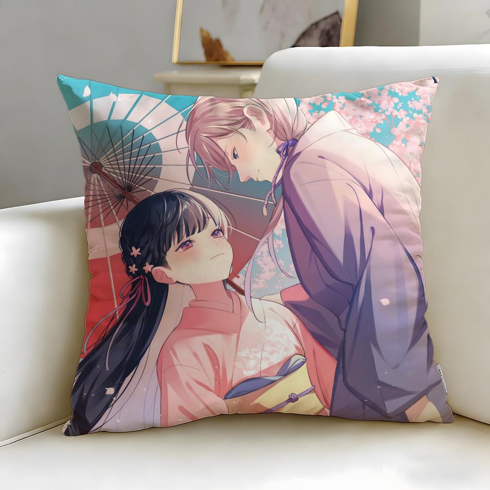 Popular Anime My Happy Marriage Cushion Cover Soft & Easy-Wash Pillow Case – Versatile for Couch, Bed, Travel and Office