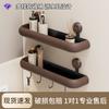 Suction Cup Rack Household Toilet No Punching Bathroom Washstand Wall-mounted Drainable Multi-functional Storage Rack