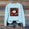 Women's Fashion Casual Long Sleeve Loose Christmas Printed Sweatshirt