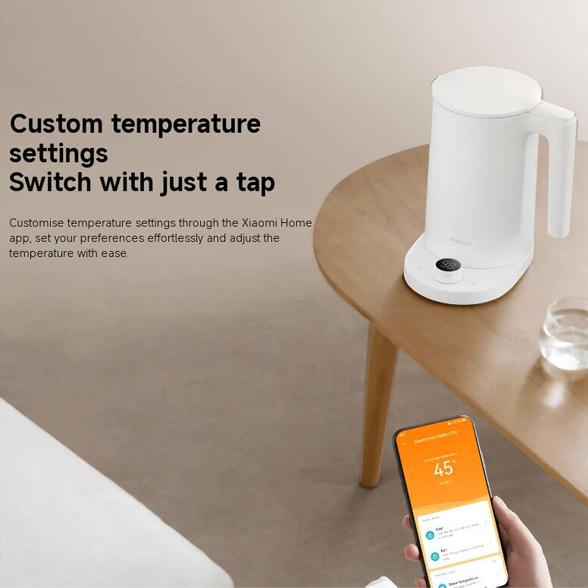 Xiaomi Fierbător inteligent 2 Pro Xiaomi Mijia Fierbător electric termostatic 2 Pro Ecran cu afișaj LED inteligent Ceainic reglabil cu temperatură fără trepte
