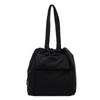 Unique Single Shoulder Cord Bag for Ladies  High Capacity  Leisure Time  3D Pocket  Versatile Bag  Simple  Solid Color  New