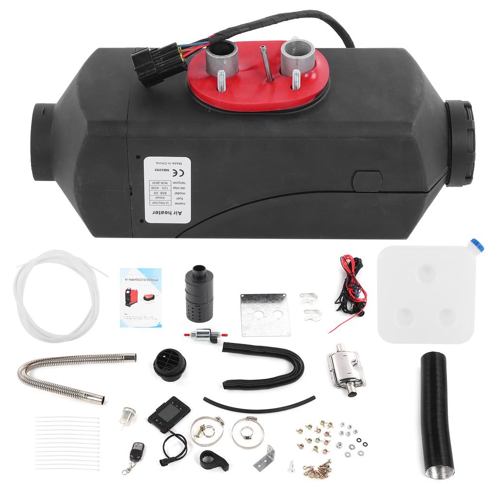 Diesel Luftheizung Auto Standheizgerät Schwarz 2KW 12V Universal für Auto LKW Van