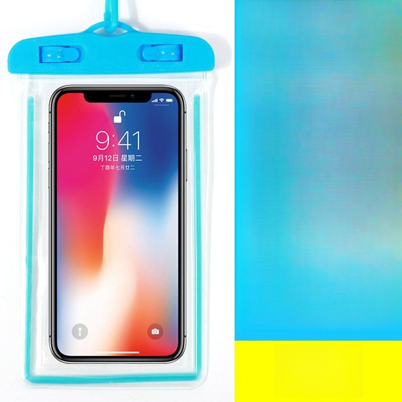 Universal Waterproof Phone Pouch with Sealed Design and Lanyard for Swimming and Diving