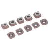10PCS Coated Carbide Inserts Indexable CNC Milling Inserts Lathe Cutting Tool Machine Clip Type