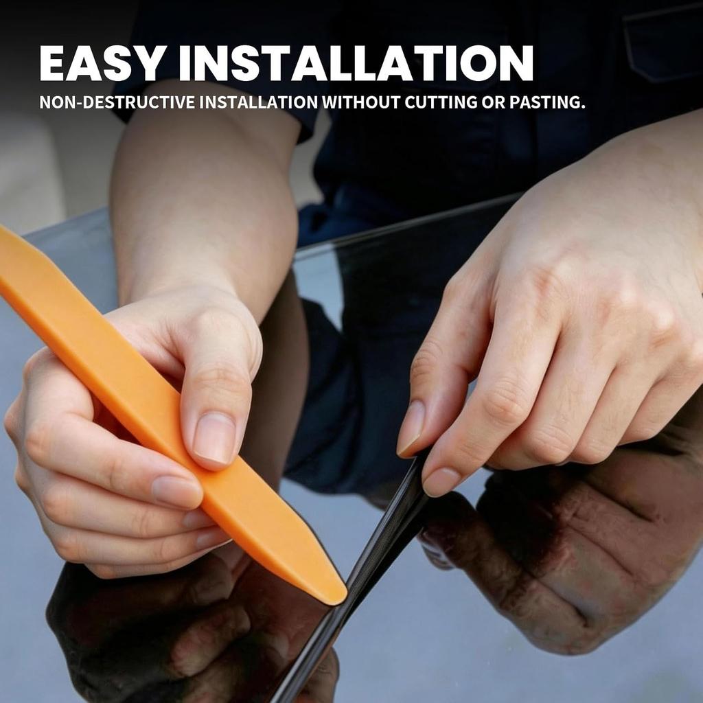 Sunroof Rubber Seal Strip for Tesla Model Y, Wind Noise Reduction Soundproof Sealling Strips Rubber Seal Kit with Installation Tool