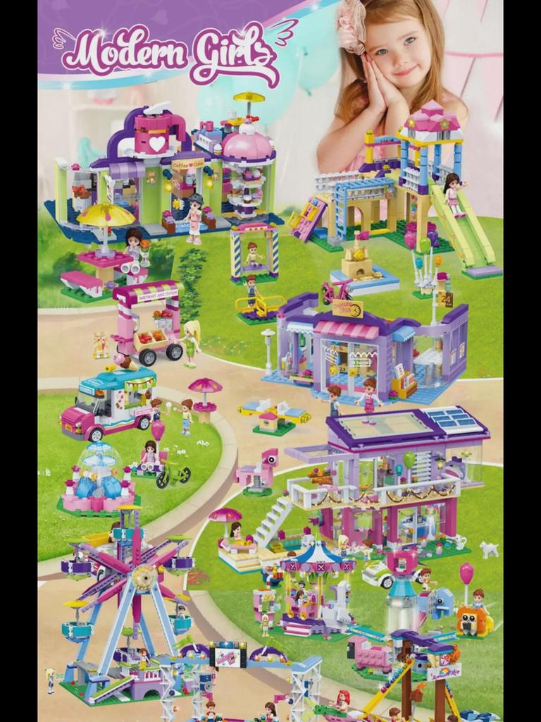 Kompatibilní s Lego: Goody 9611 Princess Fantasy Castle Building Blocks - Puzzle montážní hračky pro dívky