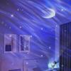 Sternenhimmel-Projektor-Nachtlicht: Doppelschichtige Wasserwellenlampe für Kinderzimmeratmosphäre