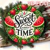 HD Tin Sign Sweet Summer Time Round Vintage Metal Wall Art Strawberry Watermelon Fruit Decor