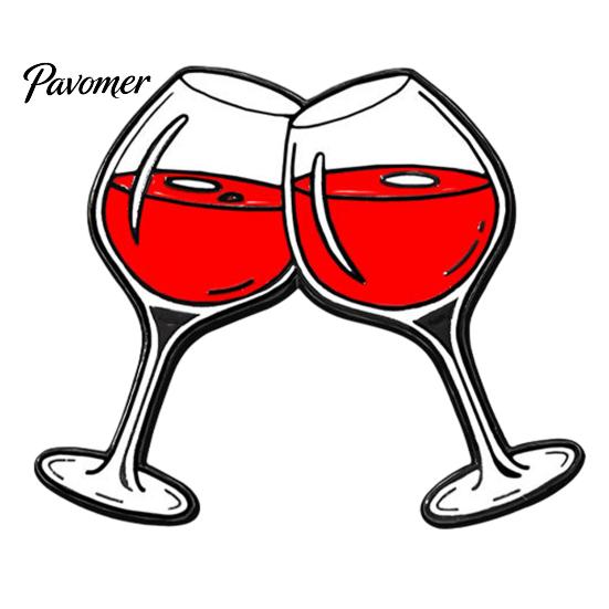 Alloy Brooch Enamel Wine Bottle Metal Brooch, Oil Dripping Glass Lapel Pin, Sweater Cardigan Coat Suit Scarf Decor, Men Women Clothing Accessories