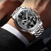 BINKADA Men's Metal Watch Men's Metal Watch Metal Armbåndsur Herre Luxury Watch Metal Watch