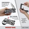 MOSSY OAK Pliers with Outdoor with Wire Tape Can Bottle and Driver Includes Pouch and Locking Perfect for and Emergency Preparedness Multi-Function