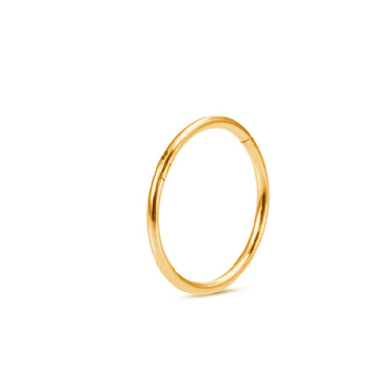 F136 Titanium Heart-Shaped Diamond Inlaid Nose, Lip, or Nipple Ring