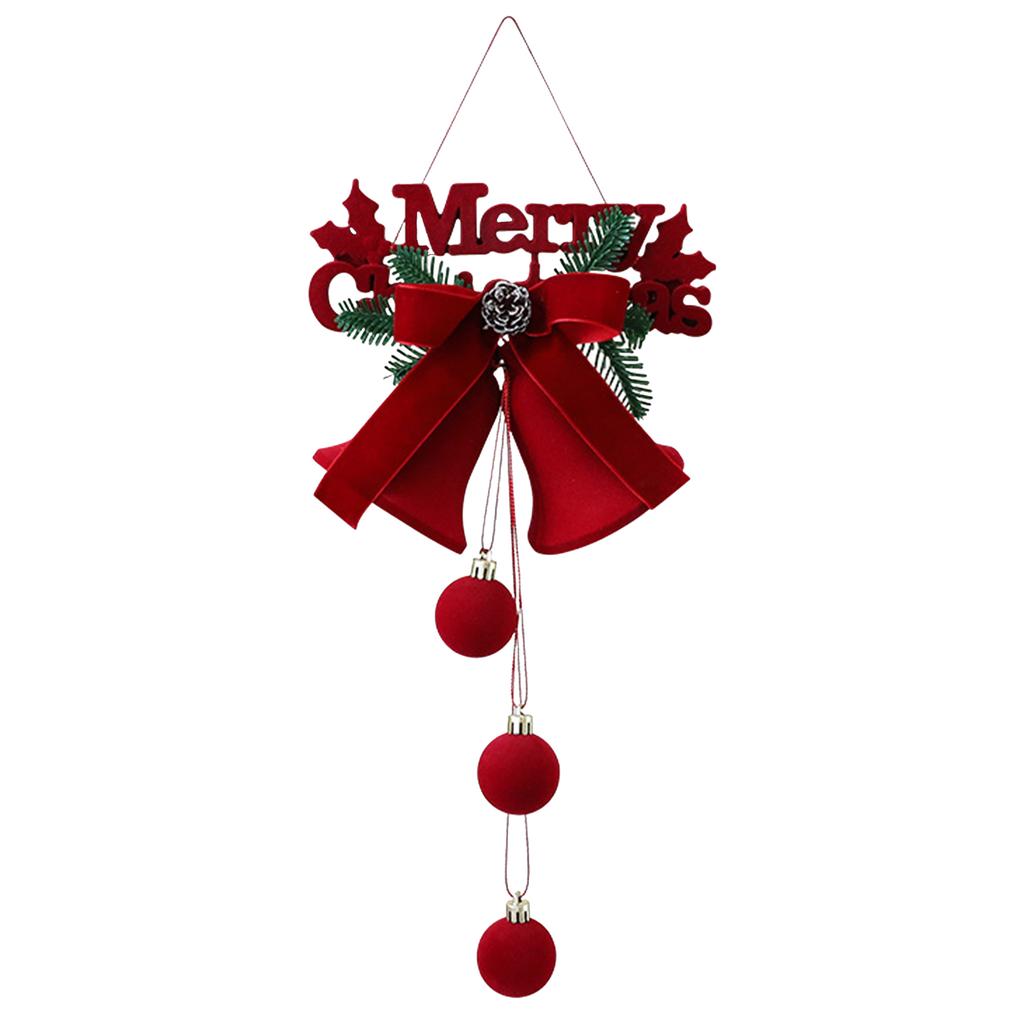 Christmas Flocked Bell Christmas Tree Ornamental Pendant
