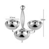 Easy to Clean Round Compartment Serving Dish with Central Support Dishwasher