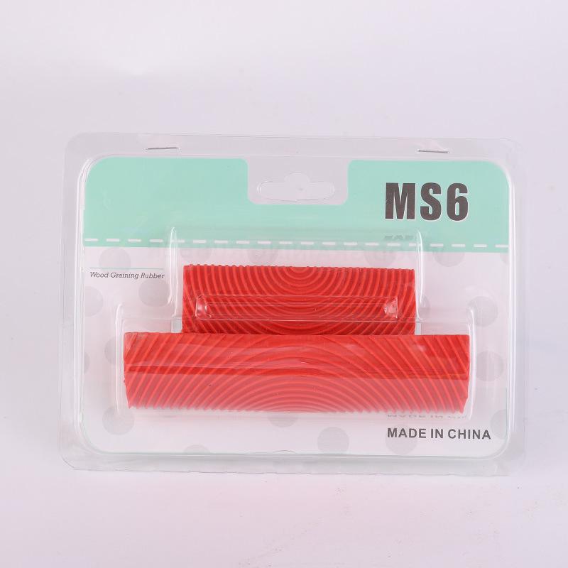 

Ролик с рисунком под дерево и лист - инструмент для создания художественного покрытия с имитацией текстуры