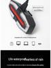 2024 USB Rechargeable Bicycle Turn Signals with Horn and Wireless Remote-Controlled Bright Rear Light for Night Riding.