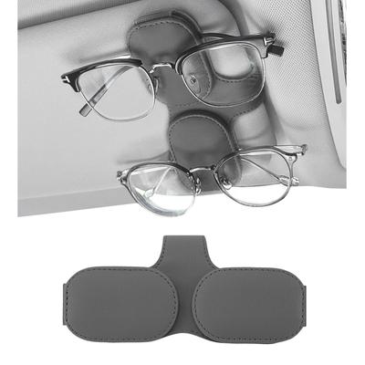 HandyMite Auto Sonnenbrille Leder Brille Einfache Ticket- und Karten Brille Karten Auto Sonnenblende Auto Aufbewahrungshalter, Halter, Installation, Aufbewahrung,