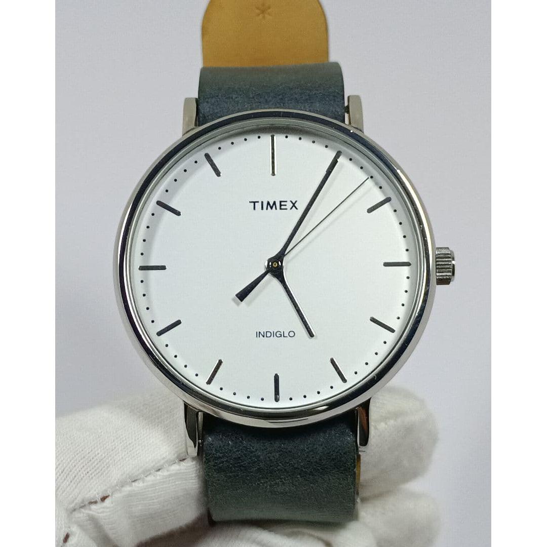 Used TIMEX Weekender Fairfield Gray Leather Belt