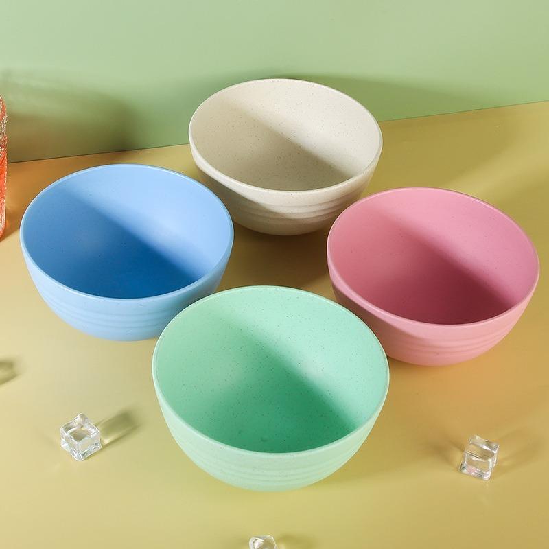 Wheat Straw Degradable Bowl, Student Dormitory Household Food-grade Plastic Bowl, Instant Noodle Bowl, Soup Bowl, Eating Rice Bowl