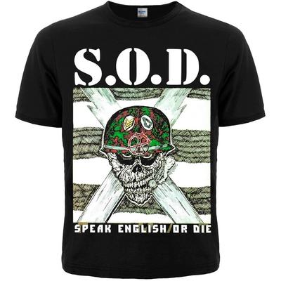 S.O.D. "Speak English or Die" T-Shirt Black Anthrax Slayer Unisex T-Shirt