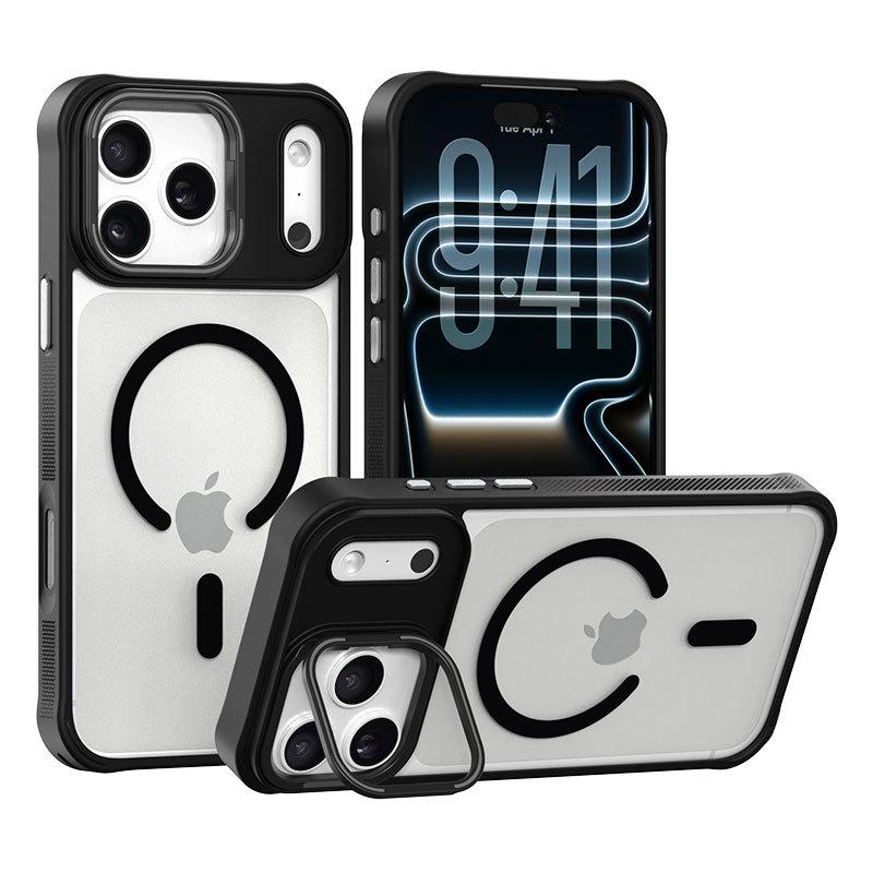 Skin feel bracket Apple 11 mobile phone case iphone11promax/11/11 matte magnetic suction simple protective case