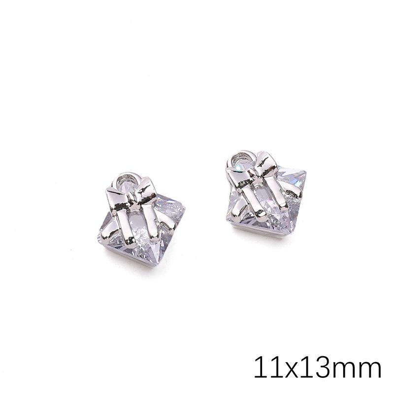 

Alloy zircon love butterfly snowflake pendant DIY beaded handmade bracelet necklace ornament accessories